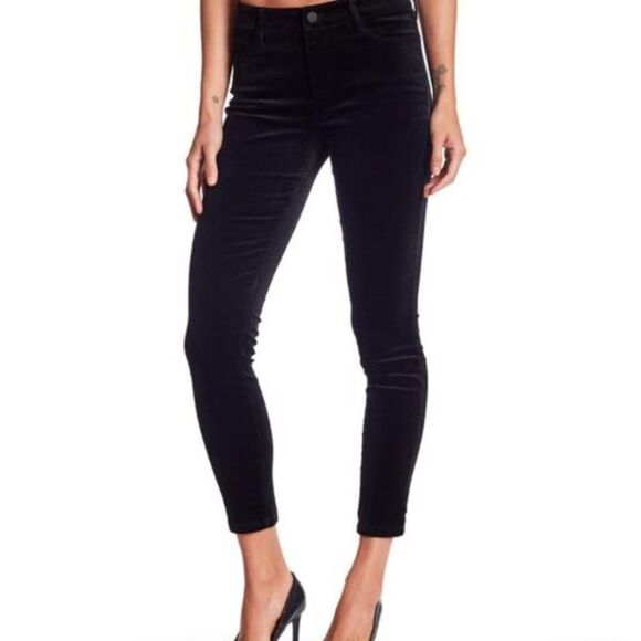 JOES JEANS BLACK VELVET PANTS - Picture 11 of 12